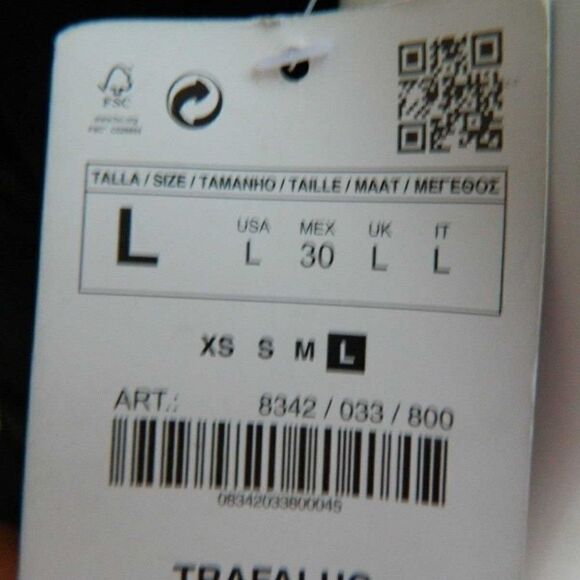 Zara Dress Strapless Black Chiffon Draped Size Large - Picture 5 of 7